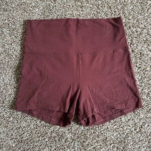 TNA Aritzia Women's Workout Athletic Bike Shorts Pink Mauve Size Medium